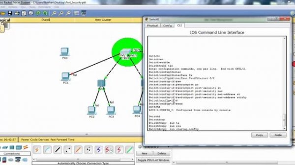 Port Security Configuration in Cisco Packet Tracer