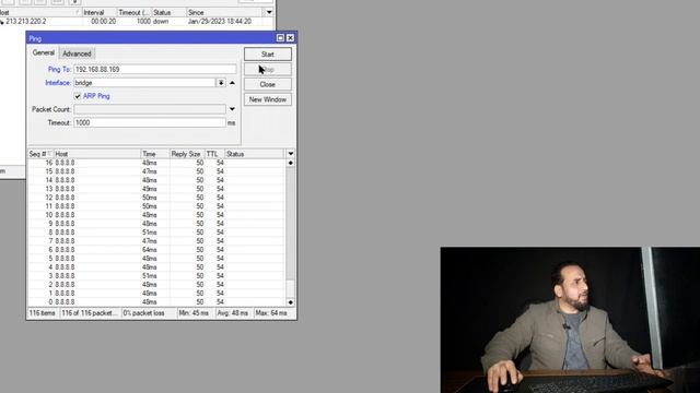 Mikrotik Ping Tool / Advance Ping / Ping Speed