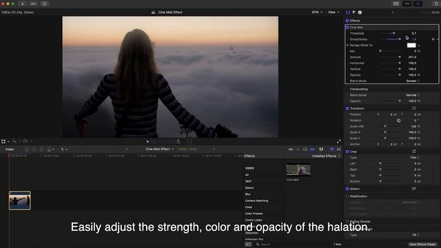 HALATION MIST EFFECT! - FINAL CUT PRO X смотреть онлайн