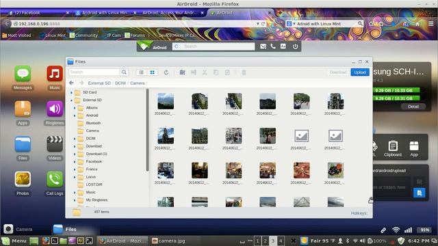 AirDroid Connecting With Linux Mint
