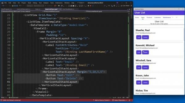 Display Lists of Data With Collection Views (17 of 18) _ Building Apps with XAML and .NET MAUI