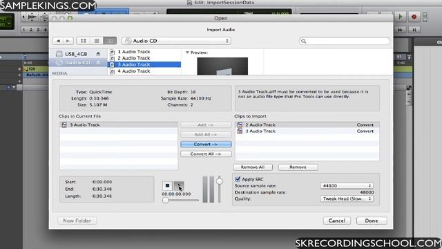 ProTools 10 DVDs Lessons: CD Audio Import смотреть онлайн