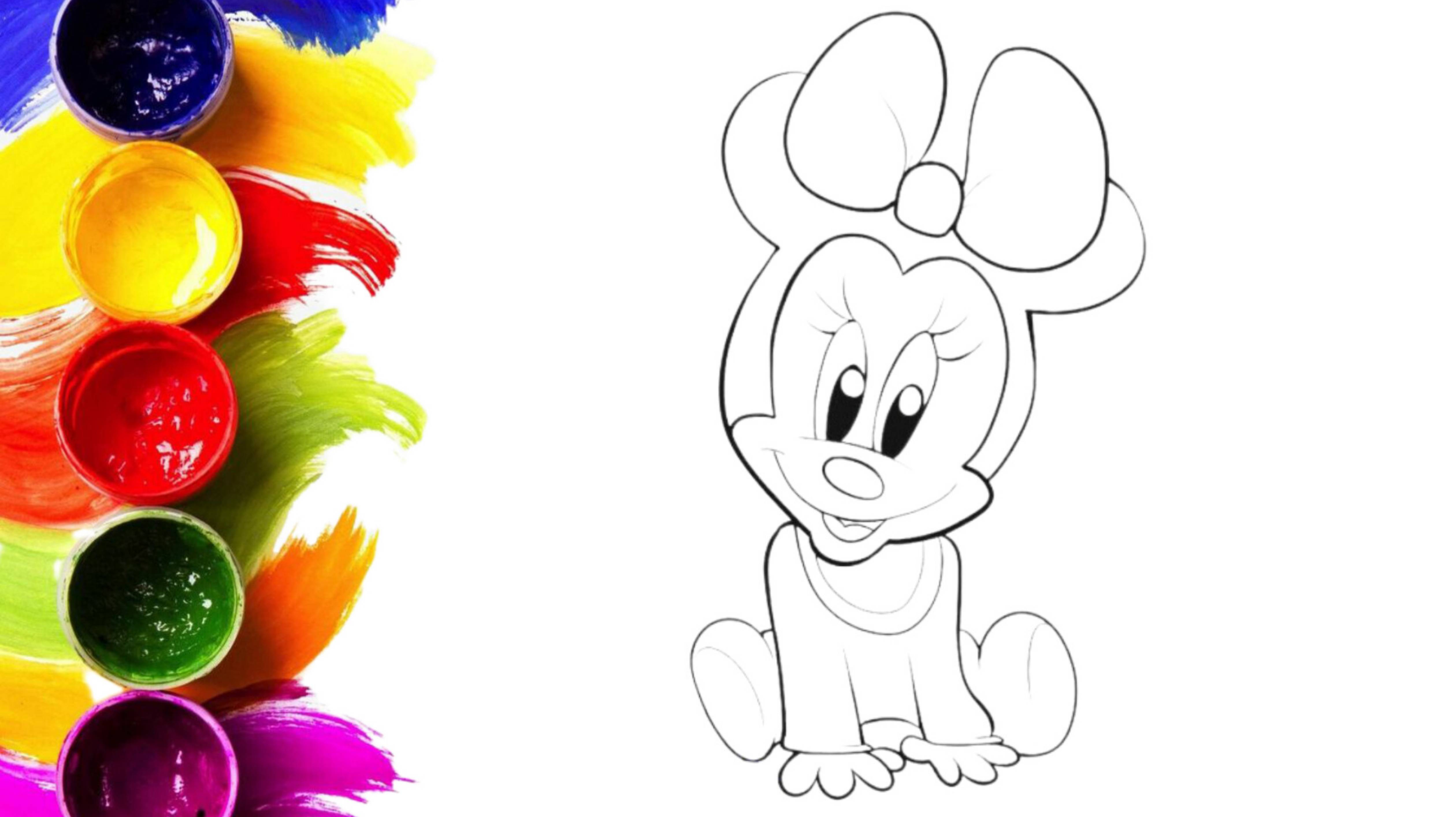 Как нарисовать Минни/Дисней рисунки для срисовки смотреть онлайн