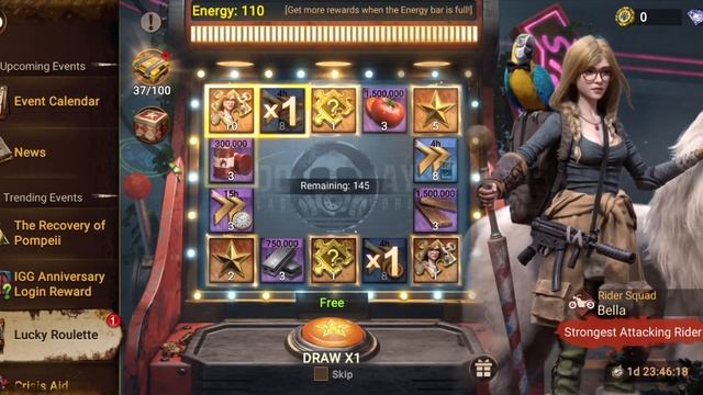 Lucky Roulette, Doomsday: Last Survivors, Bella, 70 spins смотреть онлайн