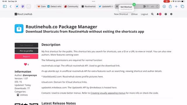 Extracting a Native iCloud Share URL from a Siri Shortcut on Routinehub смотреть онлайн