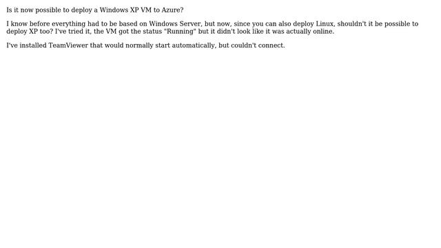Deploy Windows XP Hyper-V VM to Azure? смотреть онлайн