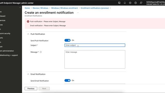 MS36 - How to Set up notification in Microsoft Intune to notify employee of newly enrolled devices смотреть онлайн