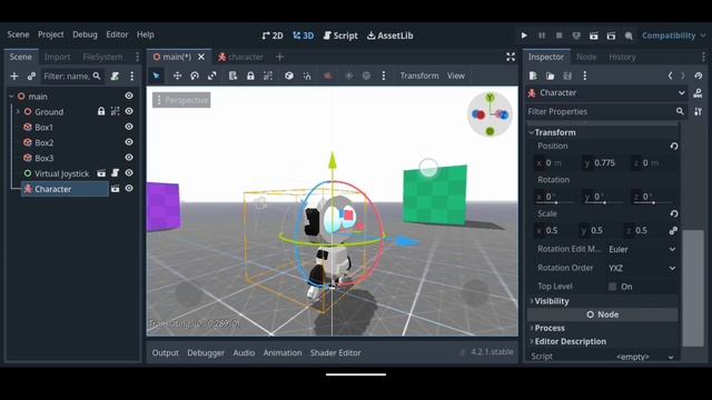 Godot 4 Third Person Controller tutorial for mobile | Godot 4 android tutorial | Godot mobile TPC смотреть онлайн