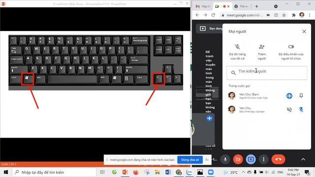 Cách share màn hình để cùng lúc quan sát được cả file PP và học sinh смотреть онлайн