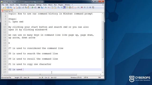 How to use our previous command history in windows command prompt смотреть онлайн