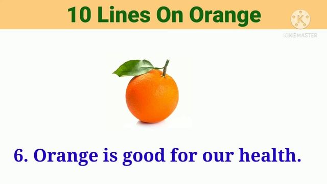 10 Lines On Orange in English || My Favourite Fruit || Short Essay On Orange in English смотреть онлайн