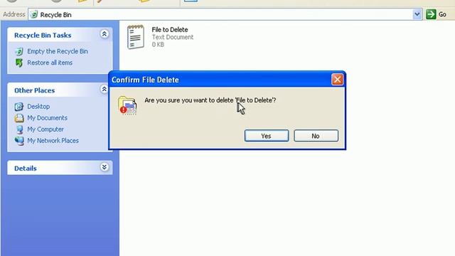 How to Delete a File (Beginner Tutorial, Windows XP) смотреть онлайн