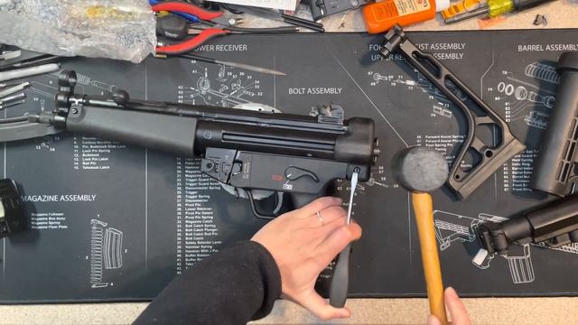 HK SP5 unboxing Midwest optics top rail & Jmac customs RSA-MP5 1913 picatinny how to install смотреть онлайн