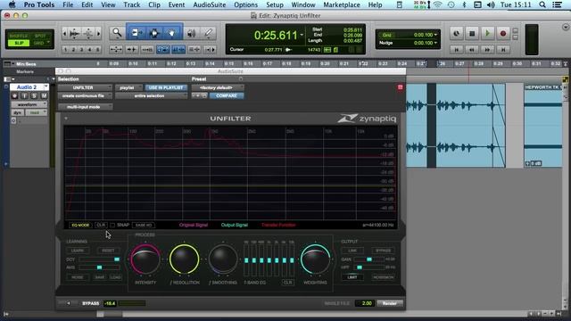 Using Zynaptiq's UNFILTER Plug-in To Create Room Tone From Pink Noise смотреть онлайн