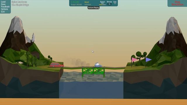 Poly Bridge 12m simple bridge #3 (CHEAPEST ON YOUTUBE) смотреть онлайн