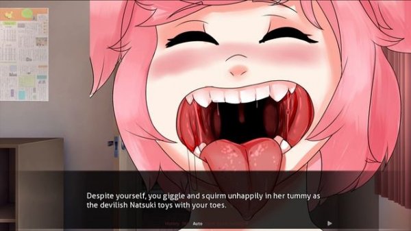 Doki Doki Literature Club! vore mod - Natsuki Vore scene (Alternate)