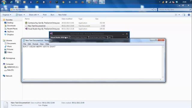 Visual Studio 2010/2012/2013 Keys смотреть онлайн