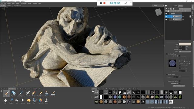 Photogrammetry to High Res Render Part 03- Mudbox Paint смотреть онлайн