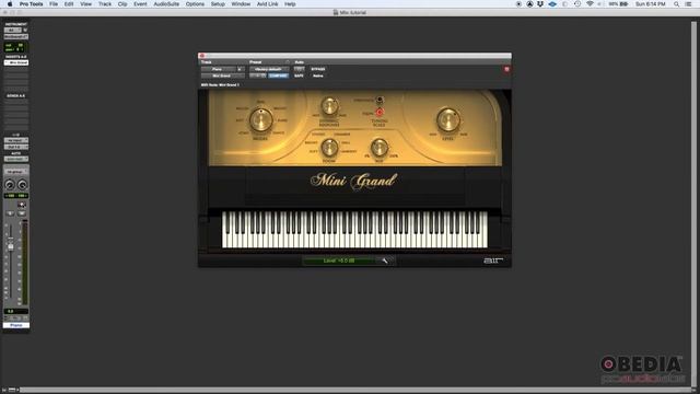 How To Create And Configure An Instrument Track In Pro Tools -- OBEDIA.com Pro Tools Training смотреть онлайн