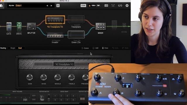 MeloAudio Midi Commander Demo - Bias FX Set Up Tutorial смотреть онлайн