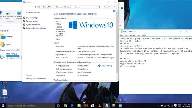 Headphones Not Working Windows 10 Here Easy Method смотреть онлайн