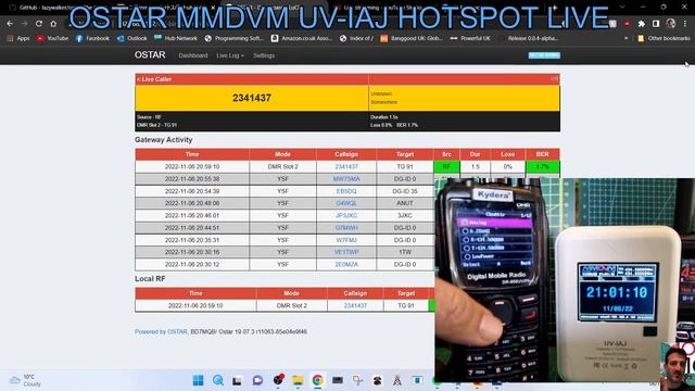 OSTAR MMDVM UV-IAJ HOTSPOT LIVE смотреть онлайн
