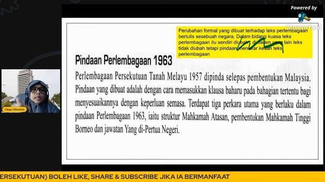SEJARAH TING 5 KSSM PART 5 ( BAB 2: PERLEMBAGAAN PERSEKUTUAN) смотреть онлайн