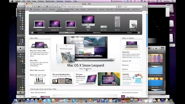 Exposé & Dock Exposé in Mac OSX Snow Leopard (under 2:00) смотреть онлайн