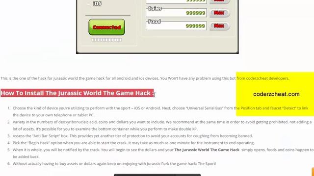 The Jurassic World The Game Hack смотреть онлайн