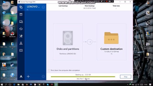 Acronis True İmage 2016 - İmaj Alma ve Atma смотреть онлайн