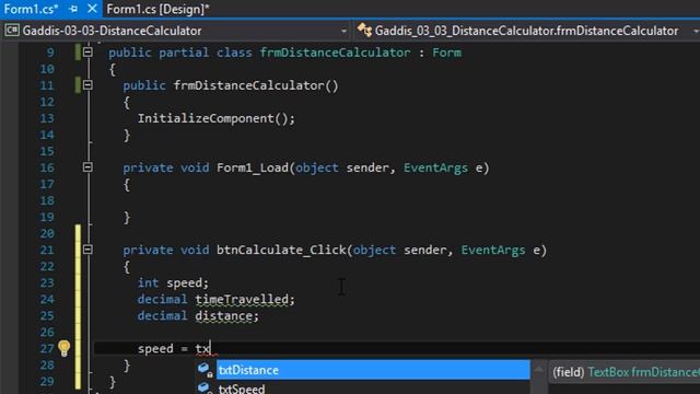 Starting Out With Visual C# - Distance Traveled (Intro To Visual C#) - Windows Forms смотреть онлайн