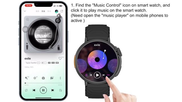 how to use music player on GT88 smartwatch? смотреть онлайн