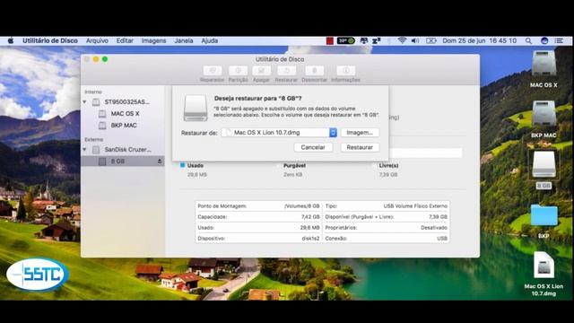 Como criar Pen Drive do MAC OS X LION смотреть онлайн