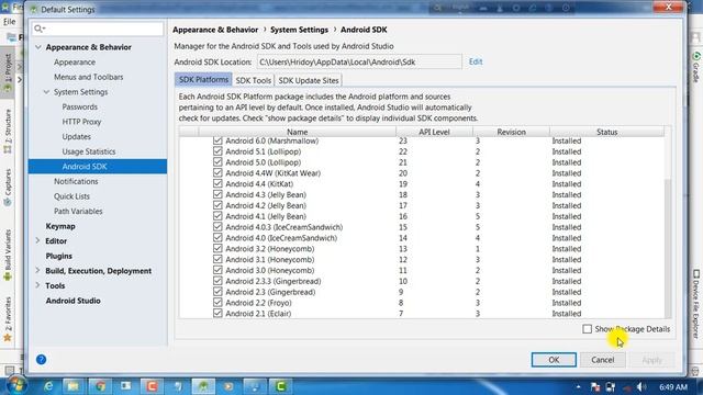 Android Bangla Tutorial 1.2 : Android Studio, Android sdk Configuration/Setting Up Android SDK смотреть онлайн