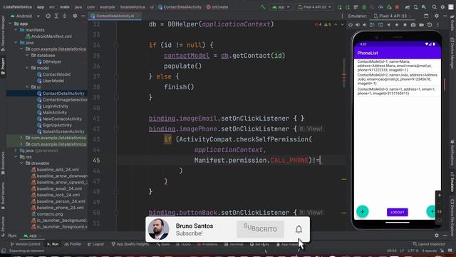 ANDROID com KOTLIN 2023 - #57 - App Lista Telefónica - Chamada Telefónica e Envio de Email смотреть онлайн
