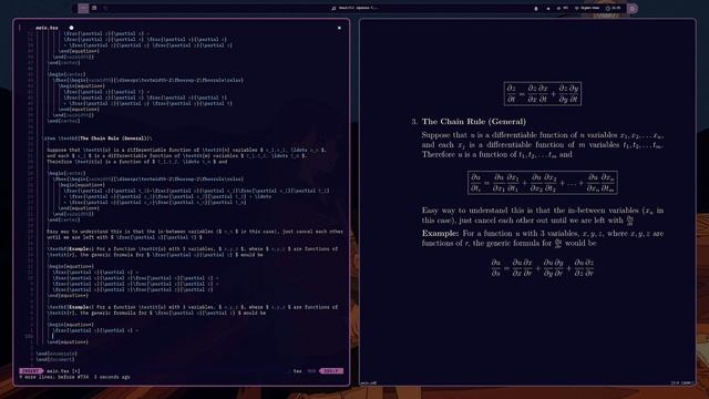 multivariable calculus using neovim + latex смотреть онлайн