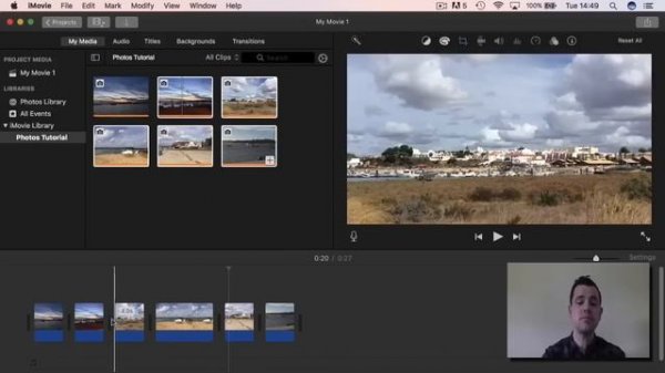 How to create a photo slideshow in iMovie tutorial