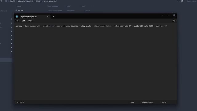 SCRCPY The Best Configuration | SCRCPY Best Commands To Use.