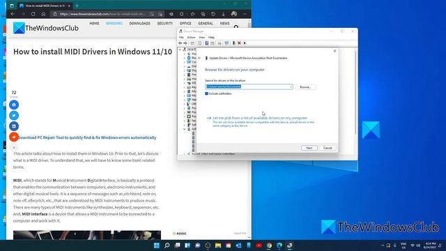 How to install MIDI Drivers in Windows 11/10 смотреть онлайн