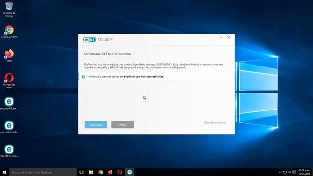Instalación ESET NOD32 Antivirus 13.x / Procedimiento de apoyo para realizar la instalación смотреть онлайн
