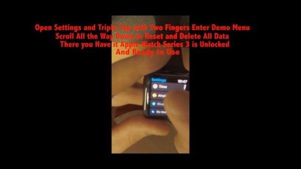 How to Remove Demo Mode on Apple Watch Series 3,4, and 5! Apple Secret Menu!