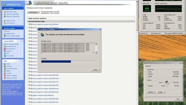 Updating Windows 2000 Professional With Legacy Update