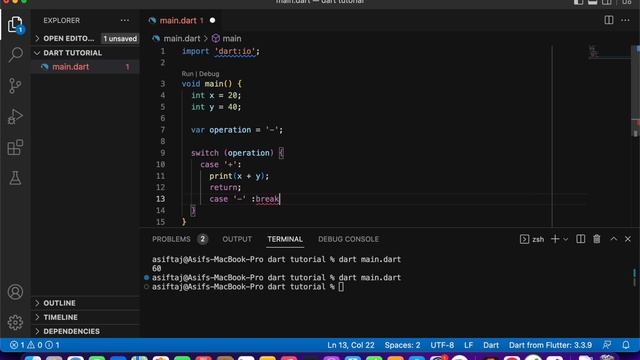 Part-24 Dart Switch Statement || Dart Programming Tutorials in Hindi/Urdu смотреть онлайн