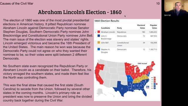 10 Lincoln Elected (Civil War Causes) смотреть онлайн