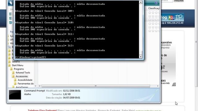 Tutorial Mudando IP do Net Virtua - Windows Vista смотреть онлайн