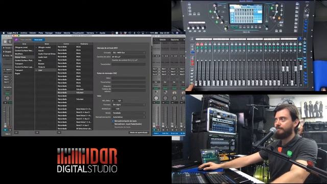 Superficie De Control, Asignar Controladores Midi Logic Pro X  Allen & Heath SQ6 SQ5 SQ7 DAW Contro