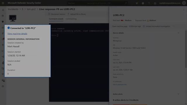 Live response in Microsoft Defender for Endpoint смотреть онлайн