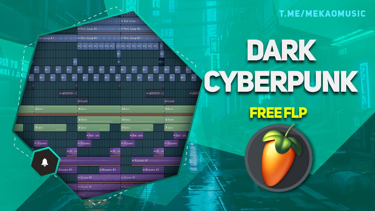 Трек в стиле Dark Cyberpunk в FL Studio 20 (+FREE FLP/Бесплатный FLP)