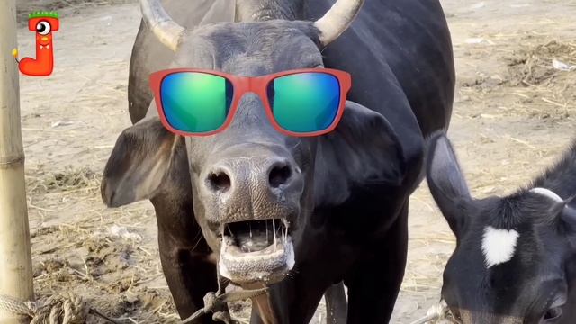 FUNNY COW DANCE FOR 1 HOUR│Cow Song & Cow Videos 2024 | Cow | Funny Dancing Cow | Cow Mooing 1 Hour