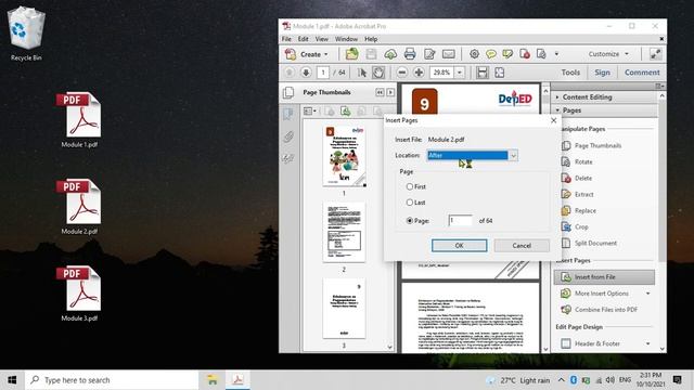 How to combine pdf files into one using Adobe Acrobat смотреть онлайн